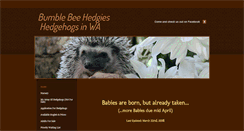 Desktop Screenshot of bumblebeehedgies.com